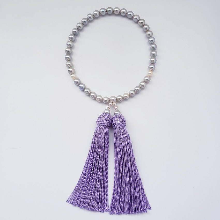 国産アコヤ真珠6.5mmの数珠、受け継がれる逸品！ | 真珠和装小物・帯ど 